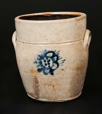 WM. E. WARNER / WEST TROY Stoneware Crock.