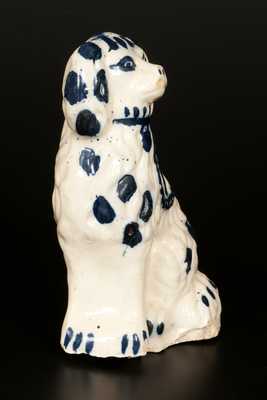 Cobalt-Decorated Stoneware Spaniel Doorstop, Texas or Ohio origin, fourth quarter 19th century.