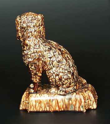 Rockingham-Glazed Spaniel Doorstop, probably East Liverpool, Ohio, third quarter 19th century