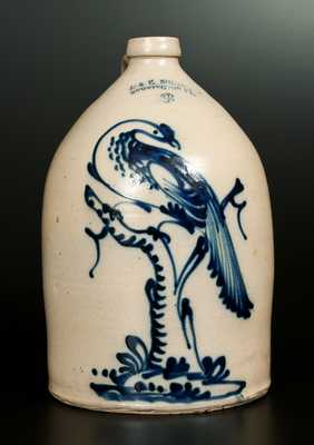 J. & E. NORTON / BENNINGTON, VT. Stoneware Pheasant Jug