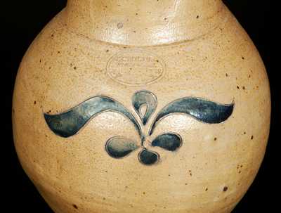Very Rare C. CROLIUS Stoneware Pitcher with Incised Decoration