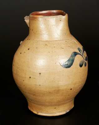 Very Rare C. CROLIUS Stoneware Pitcher with Incised Decoration