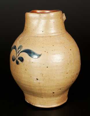 Very Rare C. CROLIUS Stoneware Pitcher with Incised Decoration