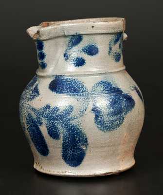 Very Rare H. C. SMITH / ALEXA, DC Half-Gallon Stoneware Pitcher with Floral Decoration