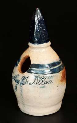 Very Unusual Stoneware Birdhouse or Bank Inscribed