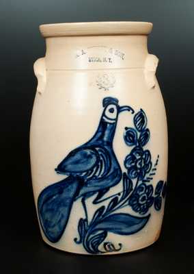 N.A. WHITE & SON / UTICA, NY Paddletail Bird Churn