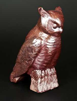 Sewertile Owl on Stump Figure