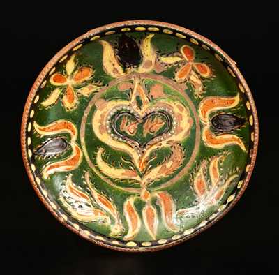 Solomon Grimm, Rockland Township, Berks County, PA Redware Plate