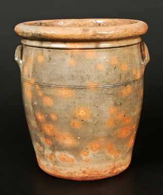 Rare 6 Gal. Galena, IL Handled Redware Jar