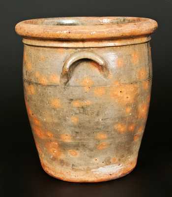 Rare 6 Gal. Galena, IL Handled Redware Jar