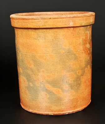 Unusual 3 Gal. Galena, IL Redware Jar