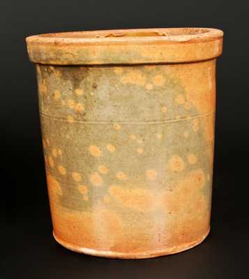 Unusual 3 Gal. Galena, IL Redware Jar