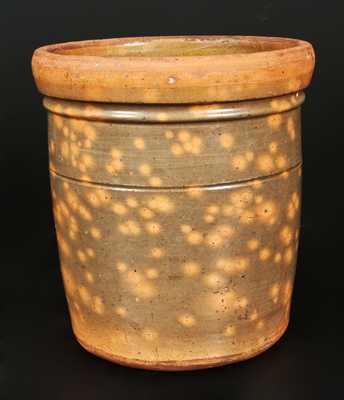 2 Gal. Redware Cream Jar att. Galena, IL