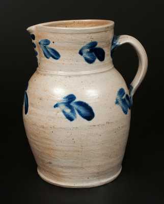 Unusual Decorated Stoneware Pitcher, Baltimore, circa 1870