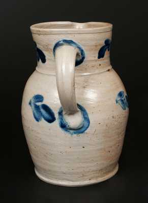 Unusual Decorated Stoneware Pitcher, Baltimore, circa 1870