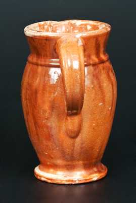 Shenandoah Valley Redware Cream Pitcher, Strasburg, Virginia, late 19th century