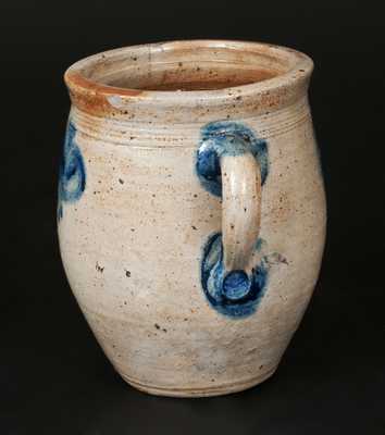 Rare Vertical-Handled Stoneware Jar attrib. Capt. James Morgan, Cheesequake, NJ, 18th century