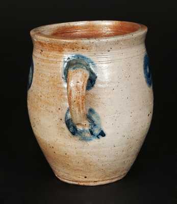 Rare Vertical-Handled Stoneware Jar attrib. Capt. James Morgan, Cheesequake, NJ, 18th century