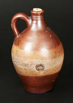 Fine Diminutive BOSTON Stoneware Jug with Iron-Dipped Decoration