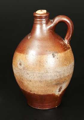 Fine Diminutive BOSTON Stoneware Jug with Iron-Dipped Decoration