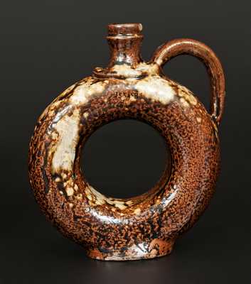 J.S. NASH (Marion County, TX) Ring Jug, attrib. African-American Potter Milligan Frazier
