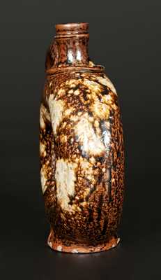 Important Alkaline-Glazed Stoneware Ring Jug Impressed J. S. NASH, Marion County, Texas c1860