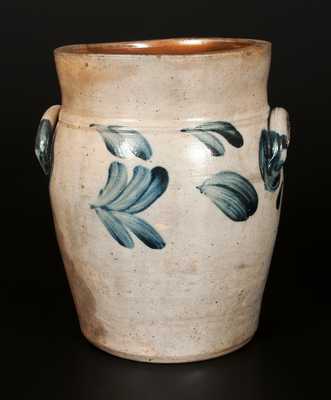 Baluster-Form Stoneware Jar with Floral Decoration, Philadelphia, circa 1860