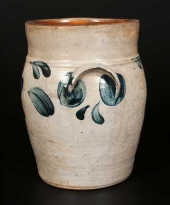 Baluster-Form Stoneware Jar with Floral Decoration, Philadelphia, circa 1860