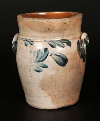 Baluster-Form Stoneware Jar with Floral Decoration, Philadelphia, circa 1860