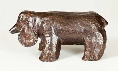 Rare Hand-Modeled Sewertile Elephant