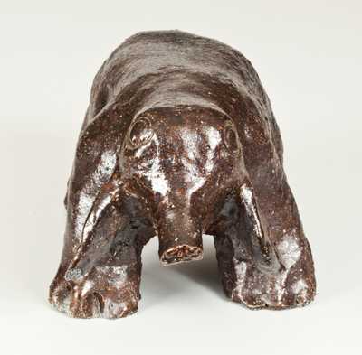 Rare Hand-Modeled Sewertile Elephant