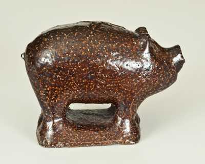 Sewertile Molded Pig with Floral Pattern on Back