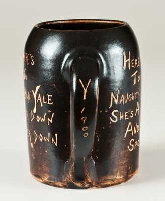 Rare Albany Slip Stoneware Yale University Class of 1900 Commemorative Mug