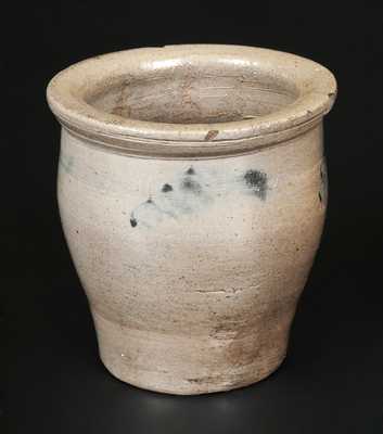 Miniature Stoneware Jar with Cobalt Decoration att. D. Ack, Mooresburg, PA