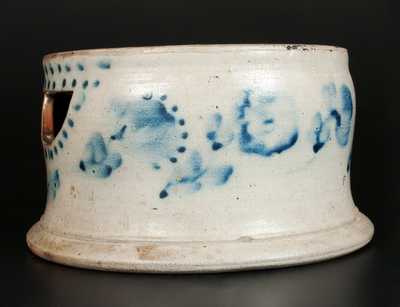 Stoneware Spittoon with Profuse Floral Decoration