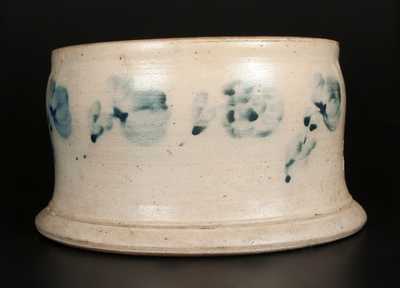 Stoneware Spittoon with Profuse Floral Decoration