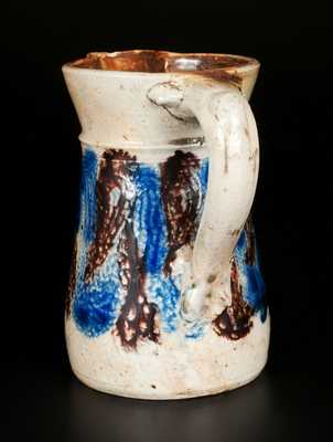 Very Unusual Stoneware Pitcher with Lion s Head Spout, possibly New York State or Midwestern origin