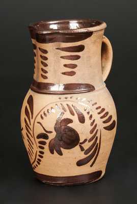 Tanware Pitcher, Western PA origin, fourth quarter 19th century.