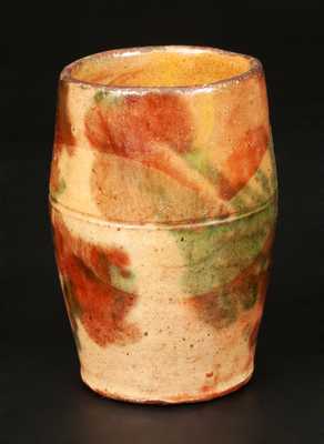 Shenandoah Valley Multi-Glazed Redware Mug