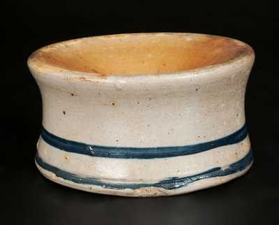 Stoneware Spittoon with Striped Decoration, possibly Newville, PA