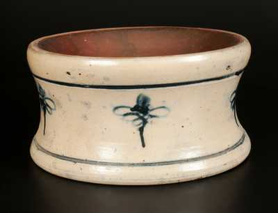 Stoneware Spittoon with Slip-Trailed 