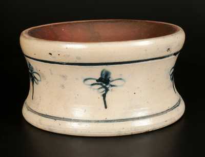 Stoneware Spittoon with Slip-Trailed