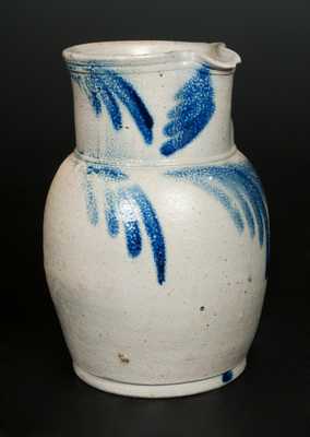 1 Gal. Stoneware Pitcher with Floral Decoration, Baltimore, circa 1850