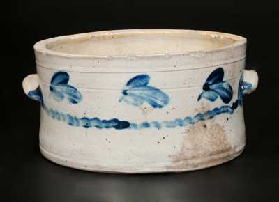 1 Gal. Decorated Stoneware Butter Crock, Baltimore, circa 1870