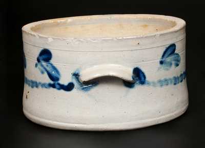 1 Gal. Decorated Stoneware Butter Crock, Baltimore, circa 1870