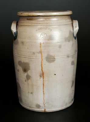 Rare 4 Gal. J. HAMILTON (Greensboro, PA) Stoneware Crock