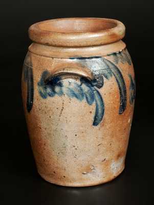 1/2 Gal. Stoneware Jar with Hanging Tulip Decoration, Baltimore, circa 1840