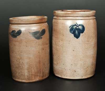 Lot of Two: Stoneware Crocks, Baltimore, circa 1880