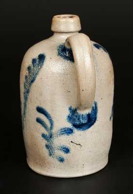 1/2 Gal. Stoneware Jug with Unusual Cobalt Decoration, Philadelphia, circa 1870