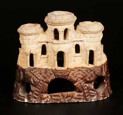 Small-Sized Stoneware Aquarium Castle